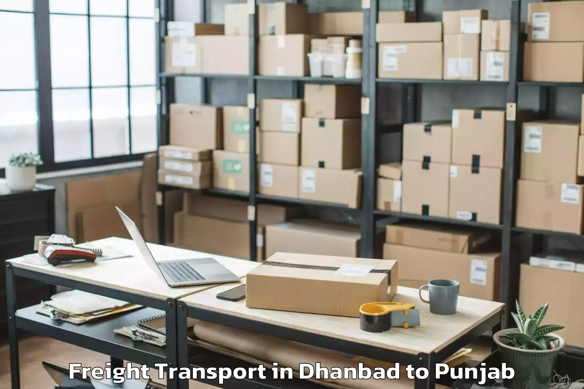 Top Dhanbad to Mehta Chowk Freight Transport Available